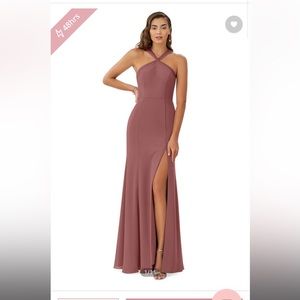 Azazie dress “Rue” color desert rose size 8. Never worn